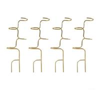 Lastdaytime Estaca de metal para plantas trepadoras, 12.6 x 4.3 pulgadas, soporte resistente a la corrosión para plantas de interior y plantas en maceta de jardín, paquete de 4 (dorado)