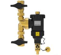 Lastdaytime Filtro magnético separador de suciedad para calentadores de agua centrales, diseñado con conexiones roscadas y cámara de flujo grande para eliminación de sedimentos (válvula macho DN25/1)