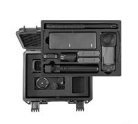 Lastdaytime Funda compacta impermeable para Insta360 X5 X4 con almacenamiento seguro de doble capa para accesorios, como lo muestra la imagen
