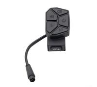 Lastdaytime Interruptor eléctrico impermeable de 6 pines para bocina, señal de giro y faro, módulo ABS de 7 funciones, kit de control negro