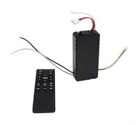 Lastdaytime Kit de control remoto de luz de ventilador de techo con frecuencia variable, 6 ajustes de velocidad, controlador regulable, accesorios de controlador, función de monitoreo de batería