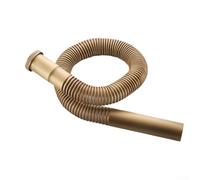 Lastdaytime Manguera de sifón de latón antiguo, tubo de drenaje flexible para fregadero, cabezales de 32 mm/30 mm, extensible de 80 cm, para lavabo de baño y cocina