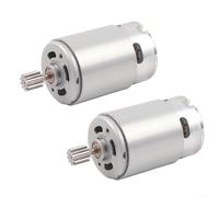 Lastdaytime Paquete de 2 motores de accionamiento RS550 de 24 V 40000 RPM para niños, motor eléctrico de repuesto con engranaje de 10 dientes para la mayoría de vehículos eléctricos de niños