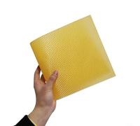 Lastdaytime Paquete de 30 hojas de base de cera de abeja natural de 19,5 x 33 cm para marcos de colmena, manualidades, manualidades