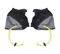 Lastdaytime Polainas de tobillo impermeables con hebilla de cincha para senderismo, protección contra la nieve, camping, caza, escalada y senderismo al aire libre (negro)