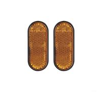 Lastdaytime Tiras reflectantes para rueda delantera de scooter eléctrico Xiaomi 4 Lite de 2ª generación, paquete de 2 reflectores de horquilla de PC ámbar, accesorio de seguridad de montaje de