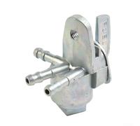 Lastdaytime Válvula de grifo de 3 vías de construcción de aluminio, llave de gasolina de 3 vías, interruptor de válvula de combustible, grifo de combustible de motocicleta, apagado de combustible de