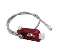Lastdaytime Válvula de prueba de presión de gas diseño sumergible con tubo plateado de 36 pulgadas para aplicaciones de 5000 PSI en talleres y laboratorios de investigación (rojo)