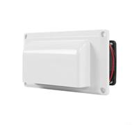 Lastdaytime Ventilador de escape ABS de 12 V y 6 W, eliminación rápida de humedad de bajo ruido para caravana, caravana, ventilación de techo de remolque (blanco)