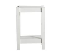 Lastdeco - Estanteria GLEM | Estanterias Madera Almacenaje - Estanteria Blanco 2 Baldas - 27 x 25 x 44 cm