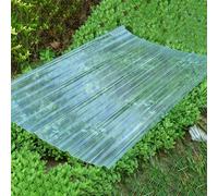 Lastre di Copertura in Policarto 5pcs Pannelli Policarto Pannelli di Copertura Tetto Antipioggia Pelina Tettoia per EsternoGiardinoSerre (3 x 3.3 pies-1 mm)