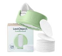 LastRound Almohadillas desmaquillantes reutilizables - 7 almohadillas de algodón lavables para el rostro - suaves para la limpieza facial - Verde