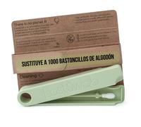 LastSwab® Bastoncillos Oídos de LastObject - Bastoncillos Ecológicos Q-Tip - Diseñado en Dinamarca - Bastoncillo de Silicona Limpiador Oídos - Zero Waste (Verde), 1 unidad
