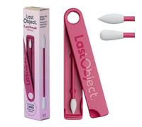 LastSwab® Beauty Maquillaje - Qtips y hisopos de algodón reutilizables para quitar maquillaje, ecológicos Q Tips, diseñados en Dinamarca, fácil de limpiar, bastoncillos de algodón cero (rojo)