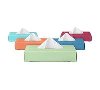 LastTissue® caja de pañuelos reutilizables - 18 toallitas suaves de algodón orgánico, un soporte para pañuelos ecológicos y sostenibles y pañuelos faciales para la nariz (verde)