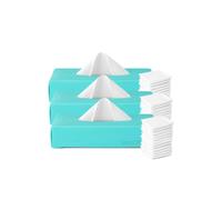 LastTissue® Caja reutilizable con 3 pañuelos de algodón | Pañuelos faciales y de bolsillo para hombres y mujeres - Pañuelos faciales lavables con caja de almacenamiento - Turquesa