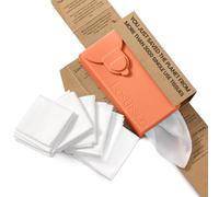 LastTissue® Pañuelos de algodón reutilizables | Pañuelos faciales y de bolsillo para hombres y mujeres - Pañuelos faciales lavables con estuche de almacenamiento -Duranzo