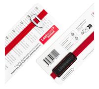 Lastword bookmark, marcapaginas originales, marcadores elastico de libros con deslizador de metal, no pierdas el signo - regalos originales para hombre y mujer - DESIGNED IN ITALY (Rojo)