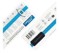 Lastword bookmark, marcapaginas originales, marcadores elastico de libros con deslizador de metal, no pierdas el signo - regalos originales para hombre y mujer - MADE IN ITALY (Azul)