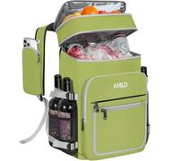 LASUK 40 latas de mochila térmica térmica de 30 l, tamaño grande | Bolsa isotérmica impermeable a prueba de fugas, bolsa de pícnic para camping, picnic, barbacoa y mer