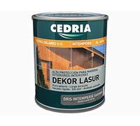 Lasur protector madera exterior al agua Cedria Dekor Lasur 20 litros (Gris Intemperie)