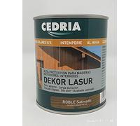 Lasur protector madera exterior al agua Cedria Dekor Lasur 20 litros (Roble)