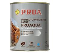 Lasur protector para madera al agua exterior. Pino. 4 L. Cuida y protege la madera con acabado natural. Proa.