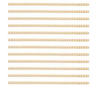 lasuroa 12uds Moldura de Madera Decorativa, 40cm Bonito Adorno Media Bobina Cuentas Madera 3D Sin Terminar para Decorar Paredes Armarios Muebles Estanterías Ventanas Puertas