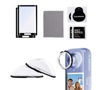 lasuroa 2pzs Lente Guardia para Insta360 X5 con 2pzs Pantalla Protector, Anti Rasguño & Anti Reflejo Twist Bloqueo Lente Cubierta Kit para Insta360 X5 Accesorios Antigolpes & Antipolvo