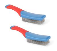 lasuroa 2uds Cepillos Alambre de Acero Inoxidable, Cepillos Limpieza Cerdas Reforzadas de Alta Resistencia Cepillo Alambre para Raspar Uso Industrial en la Cocina