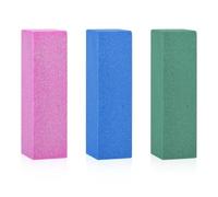 lasuroa 3 Piezas Piedra Abrasiva de Goma Gomosa, Piedra Gomosa para Snowboard Bloque de Goma para Pulir Bordes Duras y Blandas Equipo de Afinación de Esquís para Eliminar Rebabas (Rosa, Verde, Azul)