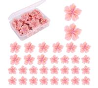 lasuroa 30uds Chinchetas de Flores, 2 Tamaños Rosa Decorativas Lindas Chinchetas Florales para Tablero Corcho Tablón Anuncios Foto Pared Oficina y Hogar