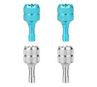 lasuroa 4 uds Palos de Controlador de Drones, Joysticks para Drones Desmontable Balancín de Pulgar Reemplazo Compatible con dji Mini 3 Pro dji Controlador Inteligente RC Accesorios (Plata, Azul Lago)