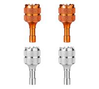 lasuroa 4uds Balancín de Pulgar de Drones para dji Mini 3 Pro dji RC Controlador Inteligente, Joysticks para Drones Desmontables Palos de Controlador de Drones Palancas Control Drones (Naranja Plata)