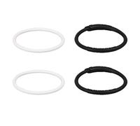 lasuroa 4uds Rodillera para Rotuliana, Silicona Portátil Correa Rodilla Rotuliana Elástica Rótula Estabilidad Soporte para Hombres Mujeres Correr Baloncesto Senderismo (Negro, Blanco)