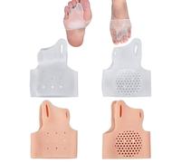 lasuroa 4uds Separadores de Dedos Gel, Almohadillas Metatarsianas Suaves de Silicona Reutilizables y Lavables para Mujeres y Hombres