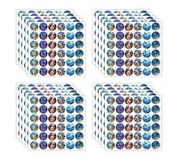 lasuroa 720uds Pegatinas Redondas de Dinosaurios Jurásicos, Pegatinas de Dinosaurios Jurassic para Botellas Agua Suministros Fiestas Recompensas para Niños Manualidades