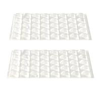lasuroa 80uds Pegatinas Teclado Elevadas para Uñas Largas, Cuadradas Alta Transparencia Teclado Portátil Cubiertas Adhesivas Teclados Ratón Almohadillas Ideales para Mujeres con Uñas Largas