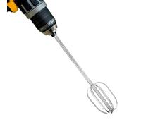 lasuroa Accesorio Moler Carne y Batir Huevos, Mezclador Acero Inoxidable 304 para Taladros Eléctricos Estándar Ideal para Preparar Carne Molida Hamburguesas Masas Cremas y Rebozados (Plateado)