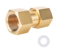 lasuroa Adaptador de Tanque Gas Latón CGA-320 a CGA-580, Adaptador Tanque CO2 a Argón Convertidor Regulador de Gas Soldadura para Soldadoras y Caudalímetros Miller