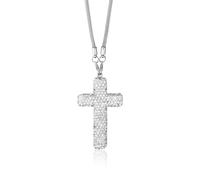 lasuroa Adorno de Coche Cruz Brillante, Colgante Espejo Retrovisor Cristal Elegante Decoración Religiosa para Interiores de Vehículos