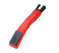 lasuroa Afilador Patines Hielo, Afilador Cuchillas para Patines Hielo con Borde Negro Afilador Patines Hockey sobre Hielo Doble Cara para Proteger Amoladora Cerámica Forma V(Rojo)