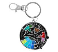 lasuroa Alfiler Esmaltado de Rueda Cromática Antiestrés, Spinner de 20 Colores Pin Interactivo Creativo para Aliviar Estrés Hombres y Mujeres