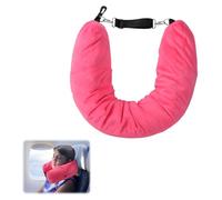 lasuroa Almohada de Viaje Rellenable con Ropa, 18,5x80cm Suave Felpa Almohada de Viaje Rellenable para Artículos Esenciales de Viaje de 3 Días, Solo Funda de Almohada de Viaje, Sin Relleno(Gris)