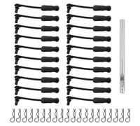 lasuroa Clips Carrocería para Coches RC, Soportes Carrocería con Pestañas Goma Carcasa Coche & Accesorios Perforadores Acero Inoxidable para Traxxas Arrma Redcat Axial
