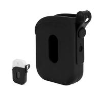 lasuroa Estuche Silicona Compatible con Spray Desinfectante Manos 30ml, Funda Protectora con Llavero de Silicona de Una Pieza Accesorios Portátiles para Espray Desinfectante (Negro)