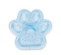 lasuroa Juguete para Apretar Patita de Gato, Patita de Gatito Grande Suave con Purpurina y Lazo Juguete Antiestrés para Niños Adultos Escuela Oficina (Azul)
