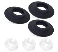 lasuroa Kit de Junta Válvula Descarga para Ideal Standard Cisterna, Juego de Sellos y Clip Repuesto para SV01967 Duradero Piezas del Sistema Descarga Silicona (Negro)