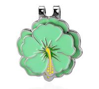 lasuroa Marcador Bola Golf Magnético con Clip Gorro, Juego Marcador Golf en Forma Flor Imán Sombrero o Visera Clip Accesorios Decorativos Bolsa Deporte para Mujeres Hombres Regalo Golfistas (Verde)