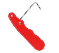 lasuroa Tensor de Cordones para Patines, Plegable Herramienta para Tensar Cordones de Patines Portátil Lace Puller con Gancho para Patines de Hielo Patines en Línea Patines Artísticos Zapatos (Rojo)